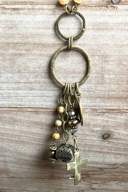 Acacia Necklace Cross