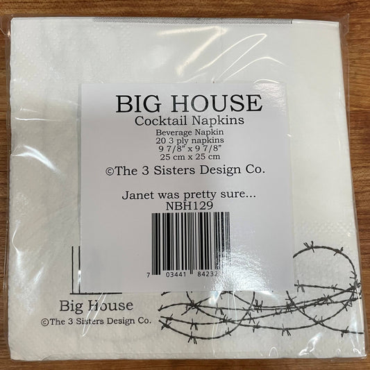 Big House Cocktail Napkins, Janet was pretty sure she had...