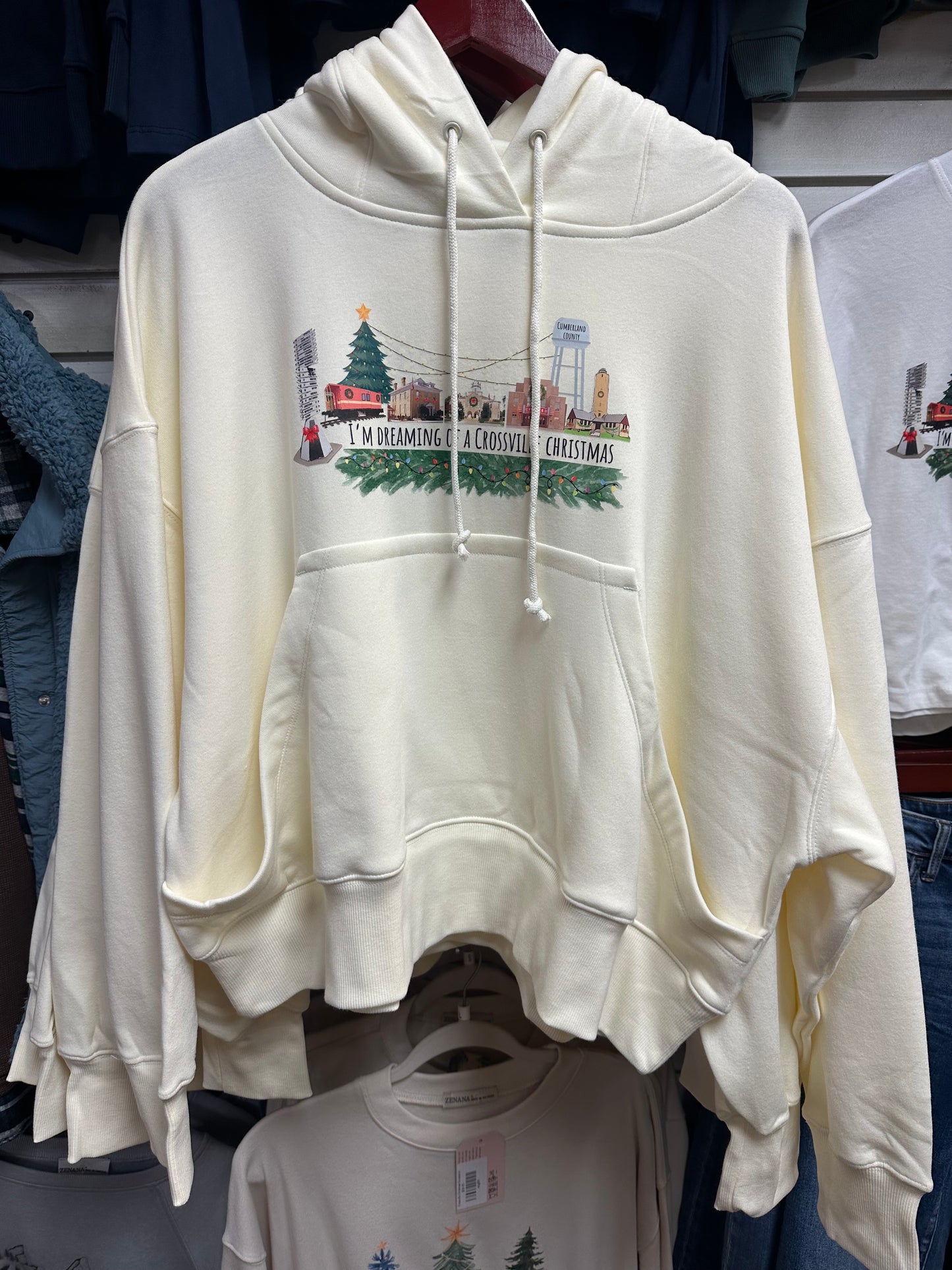Oversized Crossville Christmas Sweatshirt