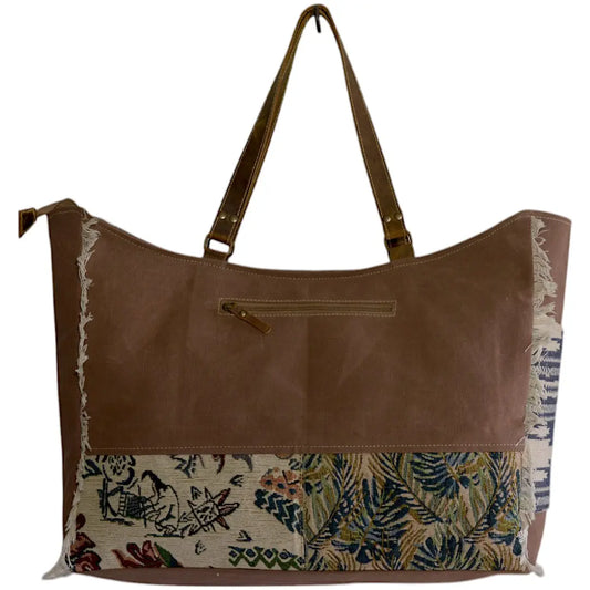 Stitched Boho Patchwork Kedo Weekender Bag
