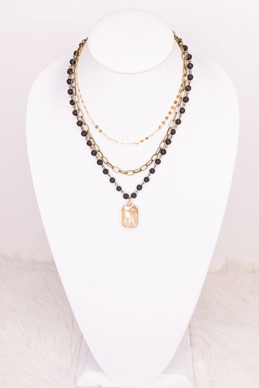 Hannah Necklace in Tri-color