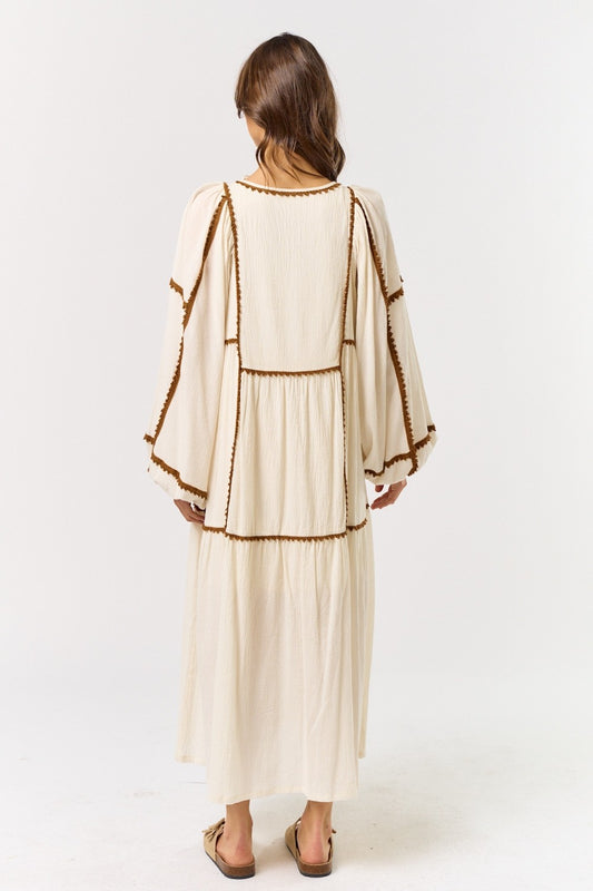 Peasant maxi dress