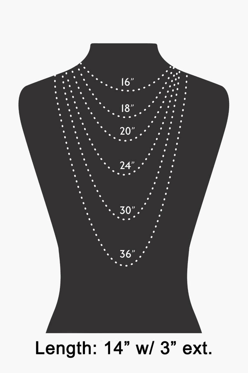 Dainty Seed Beaded Pearl Charm Necklace: GWH