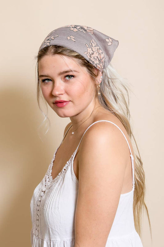 Boho Lace Headscarf