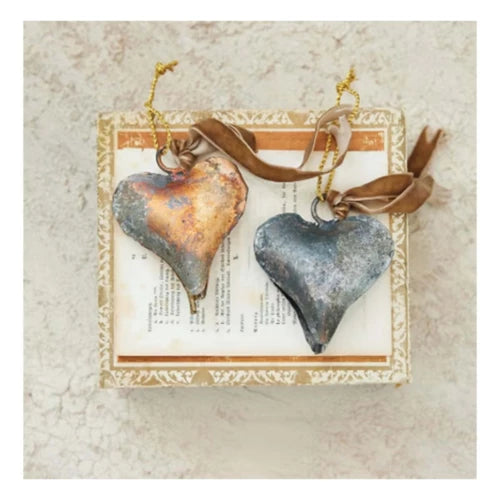 Metal Heart Bell Ornament