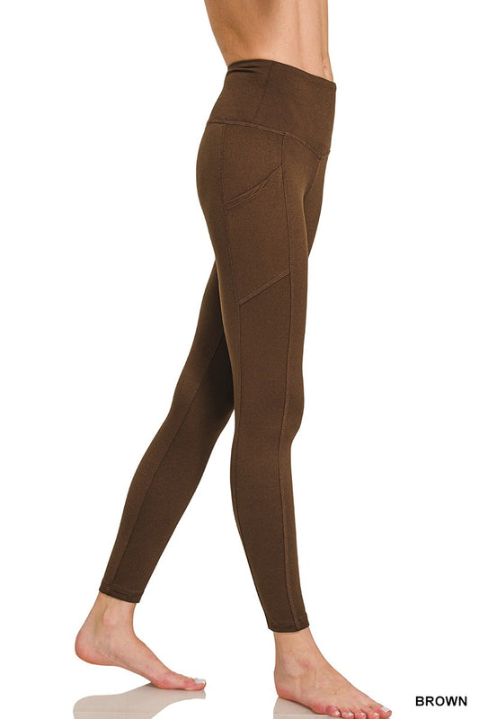 Brushed Microfiber Full Length Leggings