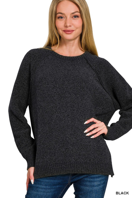 Chenille Raglan Sweater
