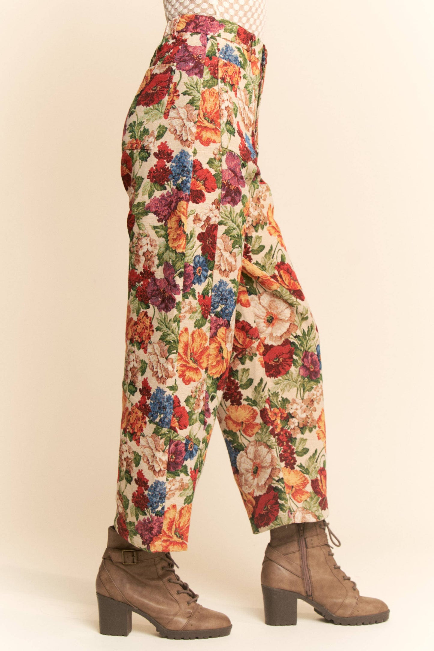 FLOWER MESH CARGO JOGGERS