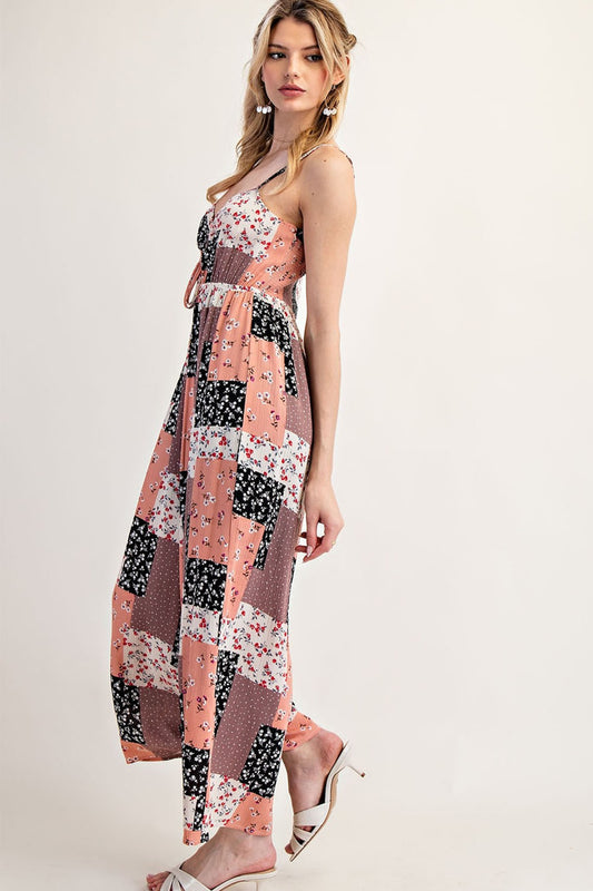 Rose Patchwork Jumpsuit