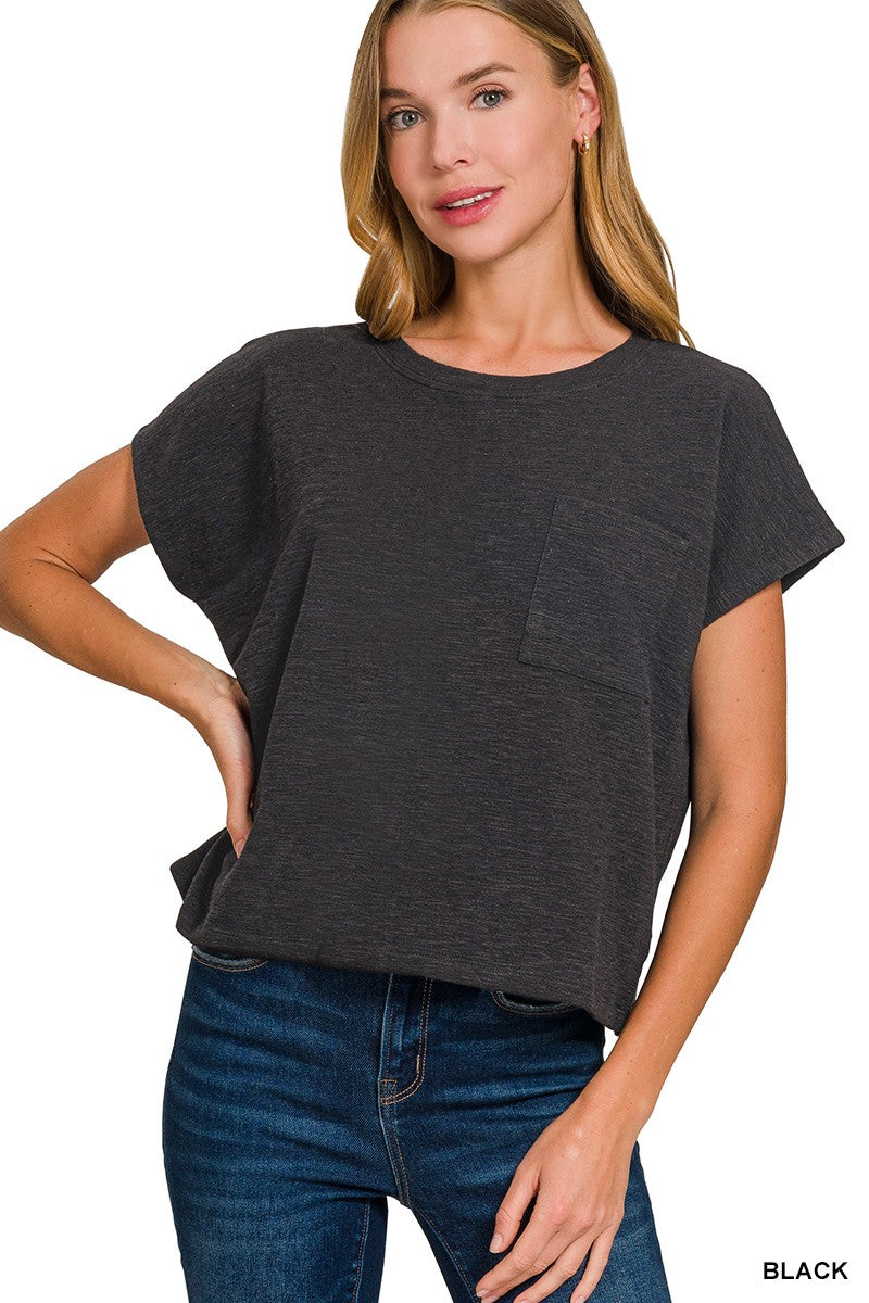 Slub Cropped Tee