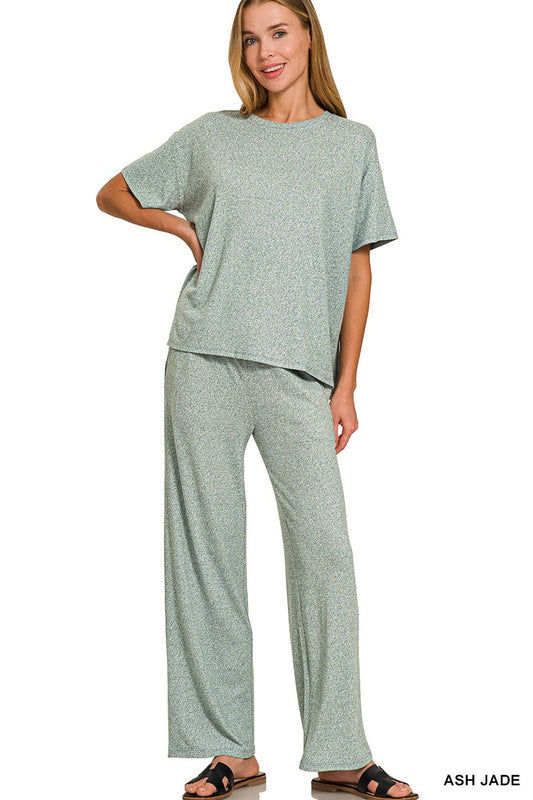 Melange Pant Set