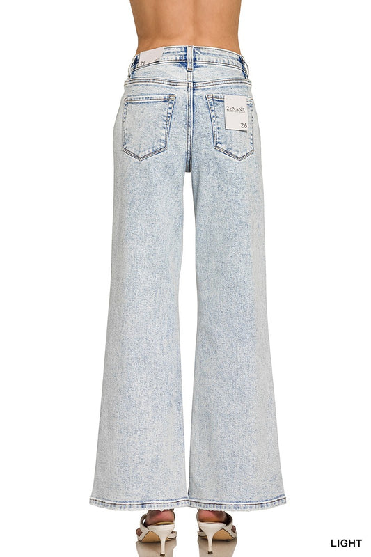 Light Wash Wide Leg Jeans