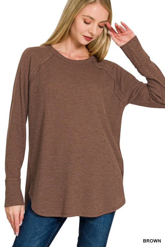 Baby Waffle Long Sleeve Top