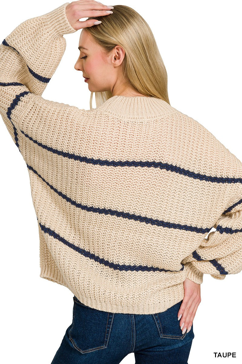 Oversize Striped Sweater