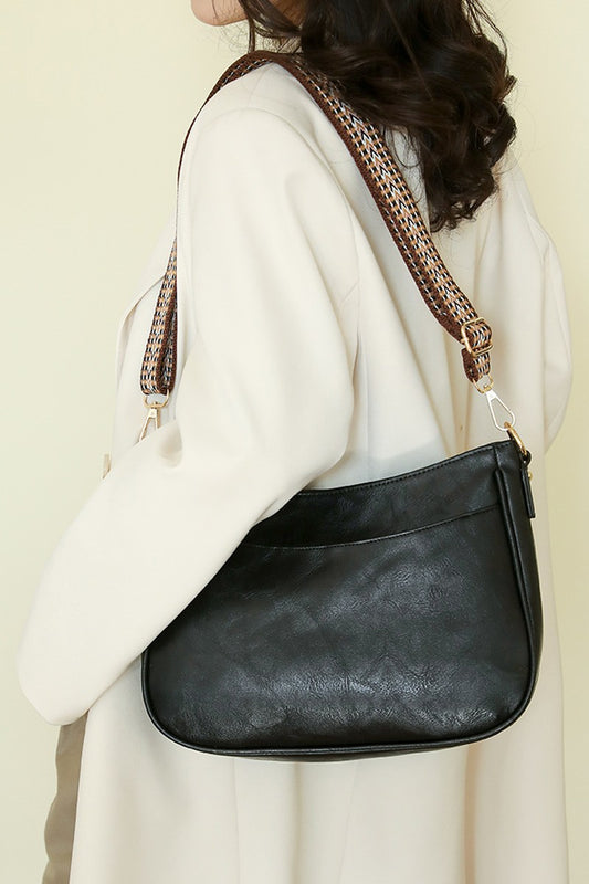 Vegan Leather Messenger Bag