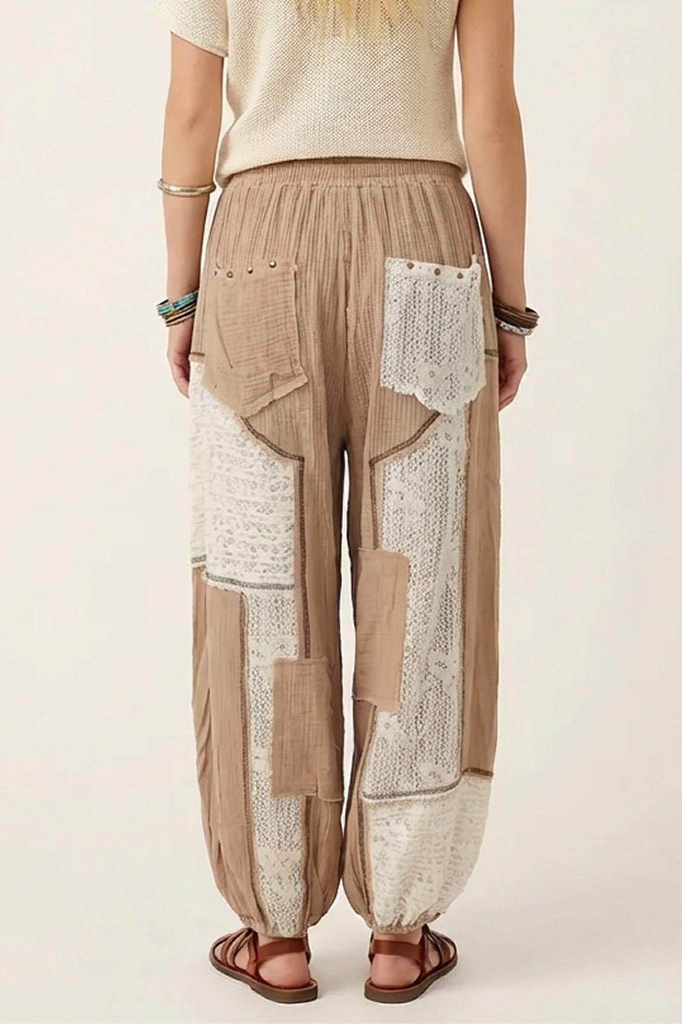Desert Bloom Patchwork Harem Pants