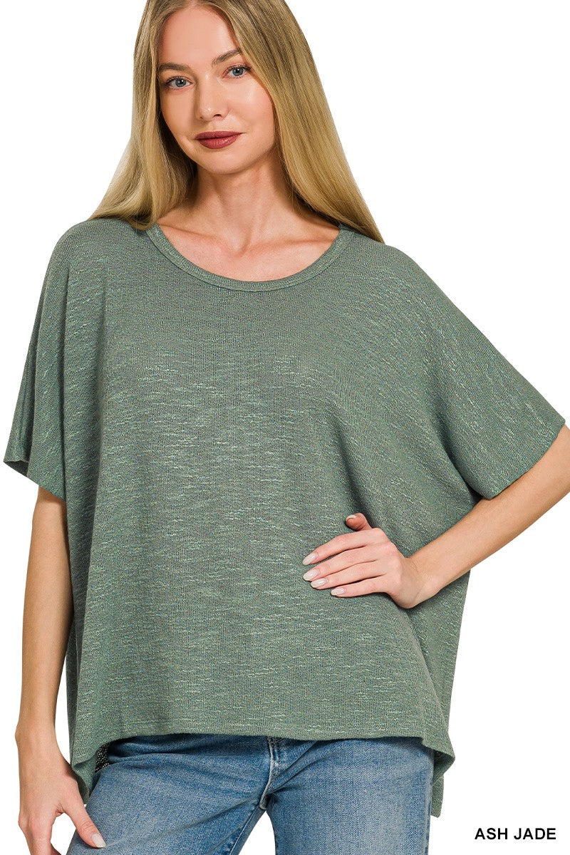 Oversized Slub Hacci Top