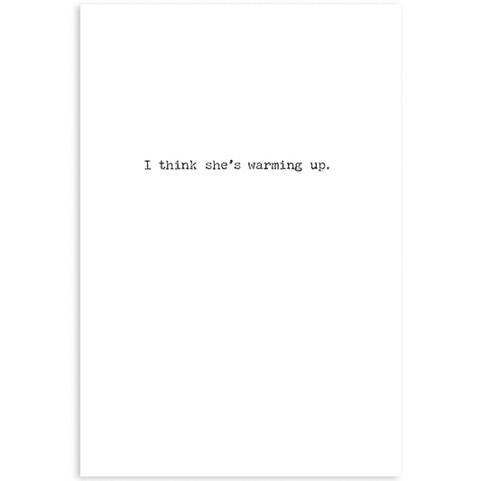 Fat Lady Sings Greeting Card