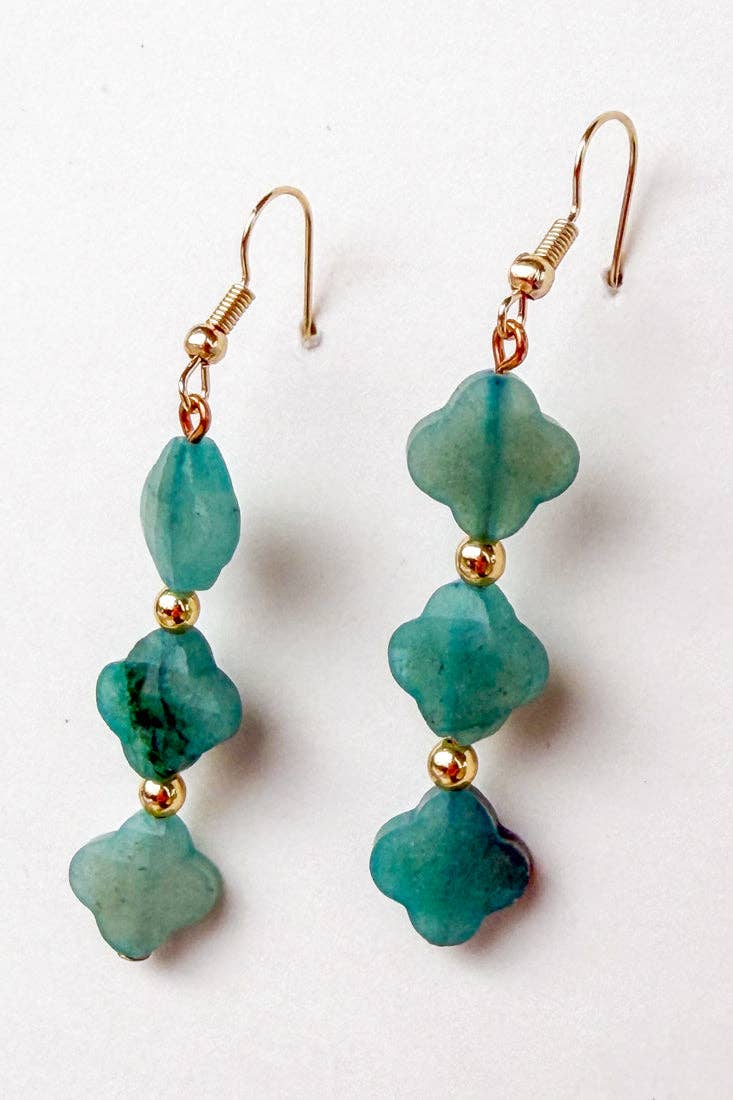 Turqouise Clover Earrings