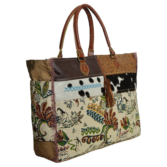 Unique Tapestry and Stitched Piko Weekender Bag