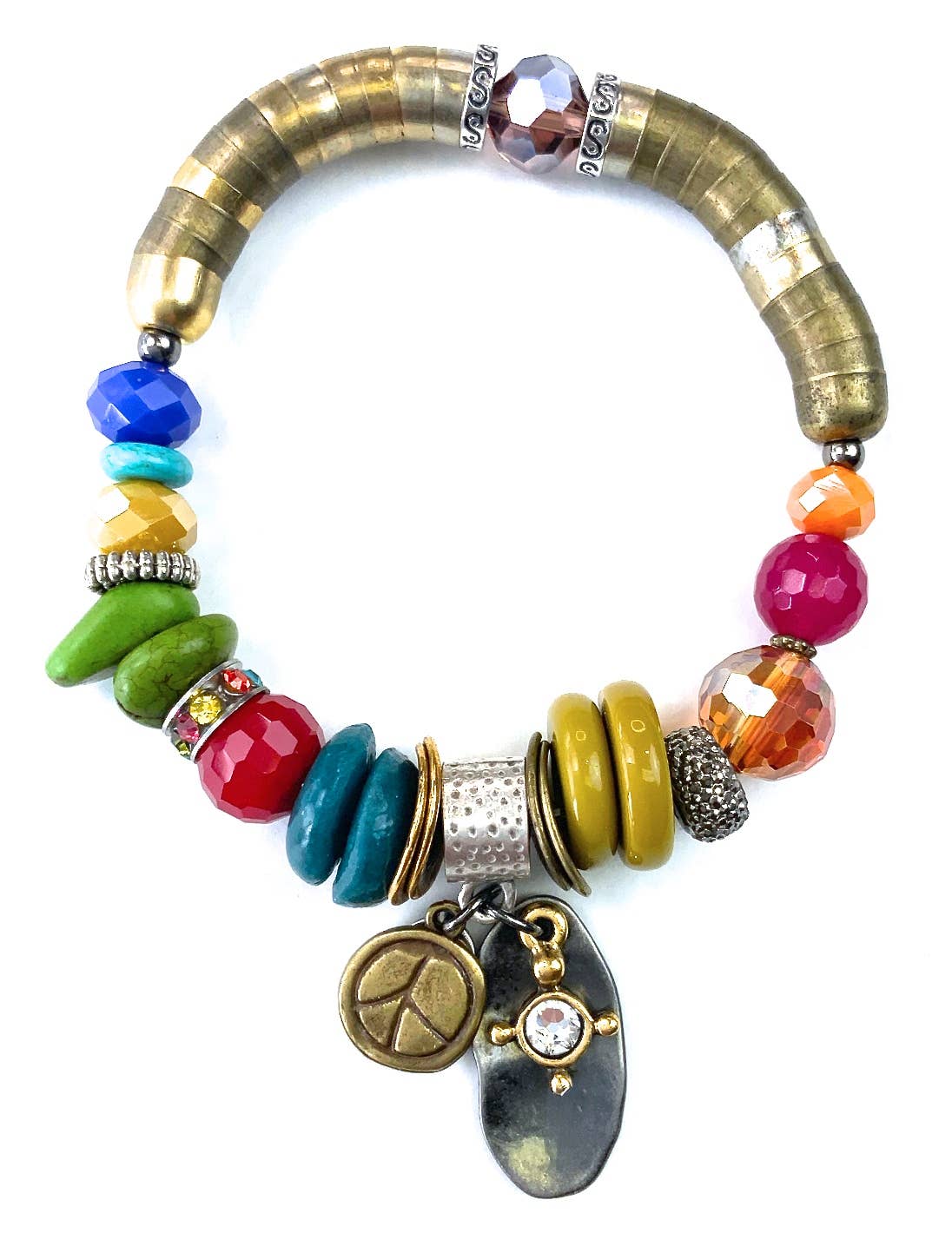 BR-Mixed Beaded with Stacked Bracelet