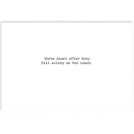 Bedtime Greeting Card