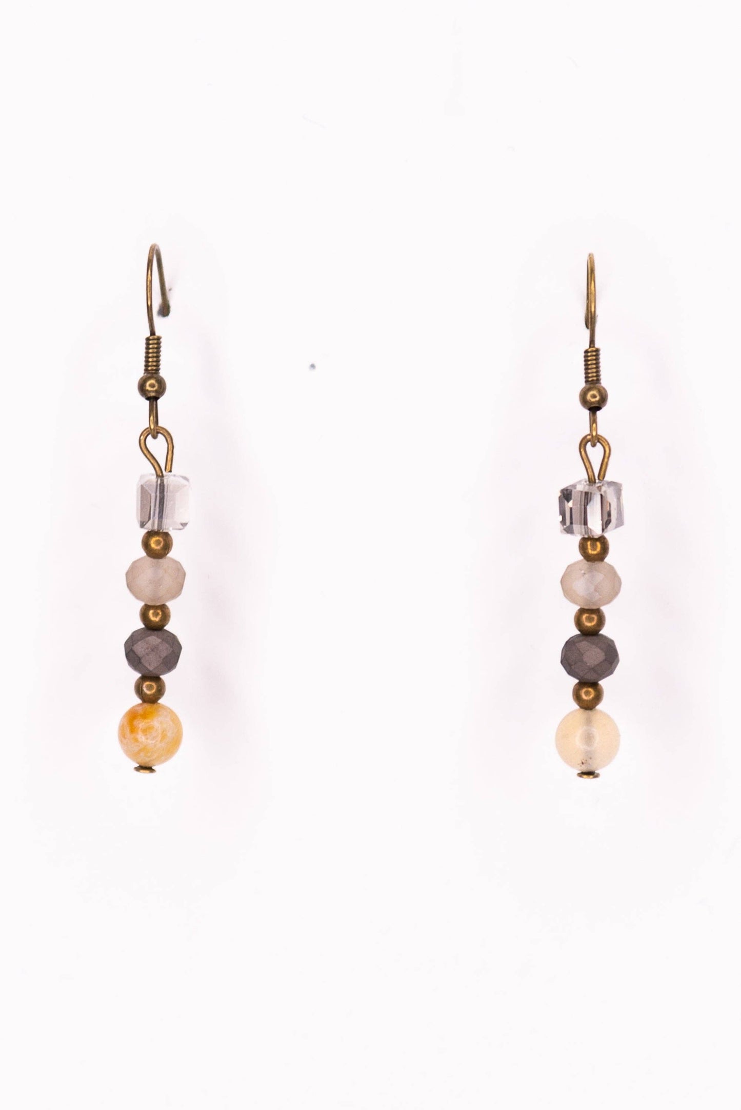 Mari Earrings in Grey Mix