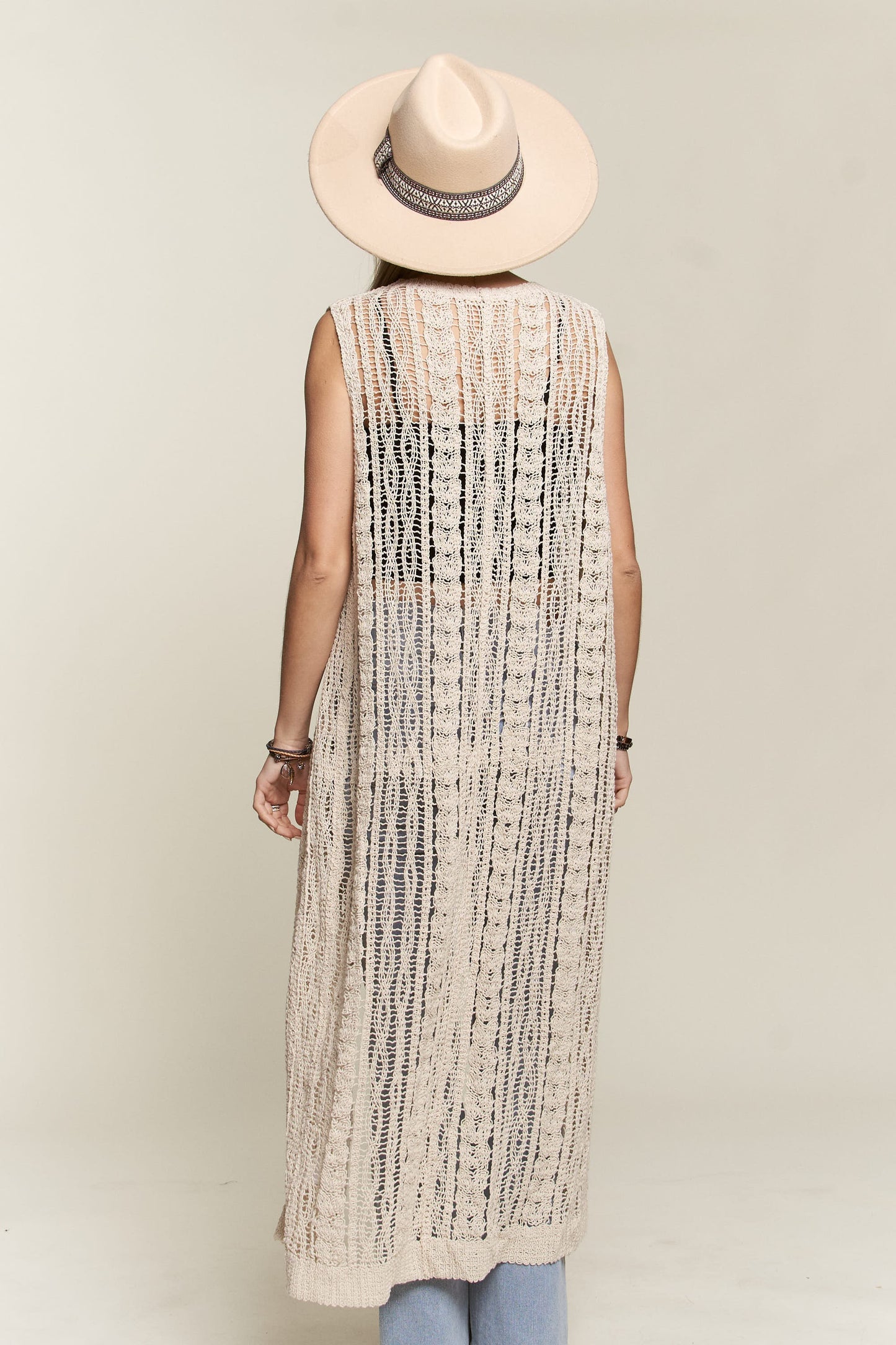 Crochet Maxi Vest