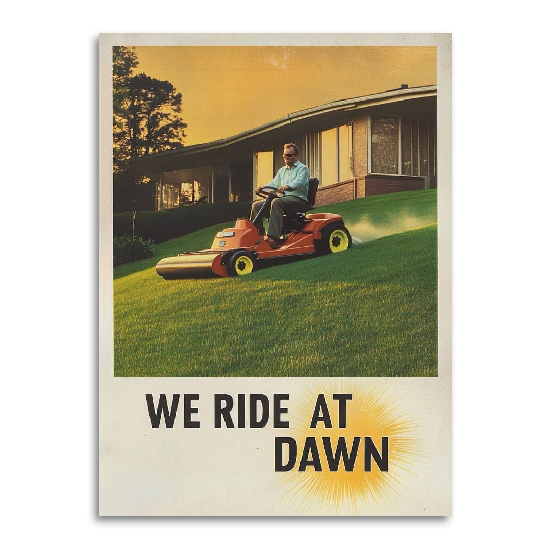 We Ride At Dawn - Funny Vintage Father's Day Card