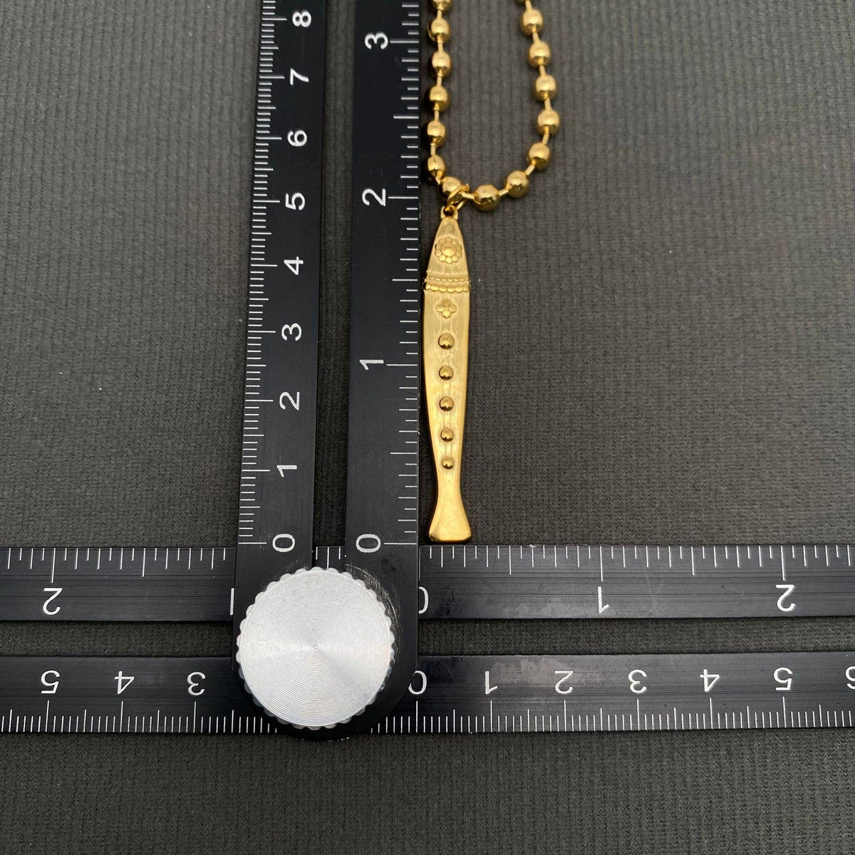 Fish Charm 18K Gold Plated Stainless Steel Necklace - FGS