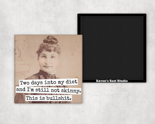 Funny Magnet. Two Days Into My Diet - Still Not Skinny...