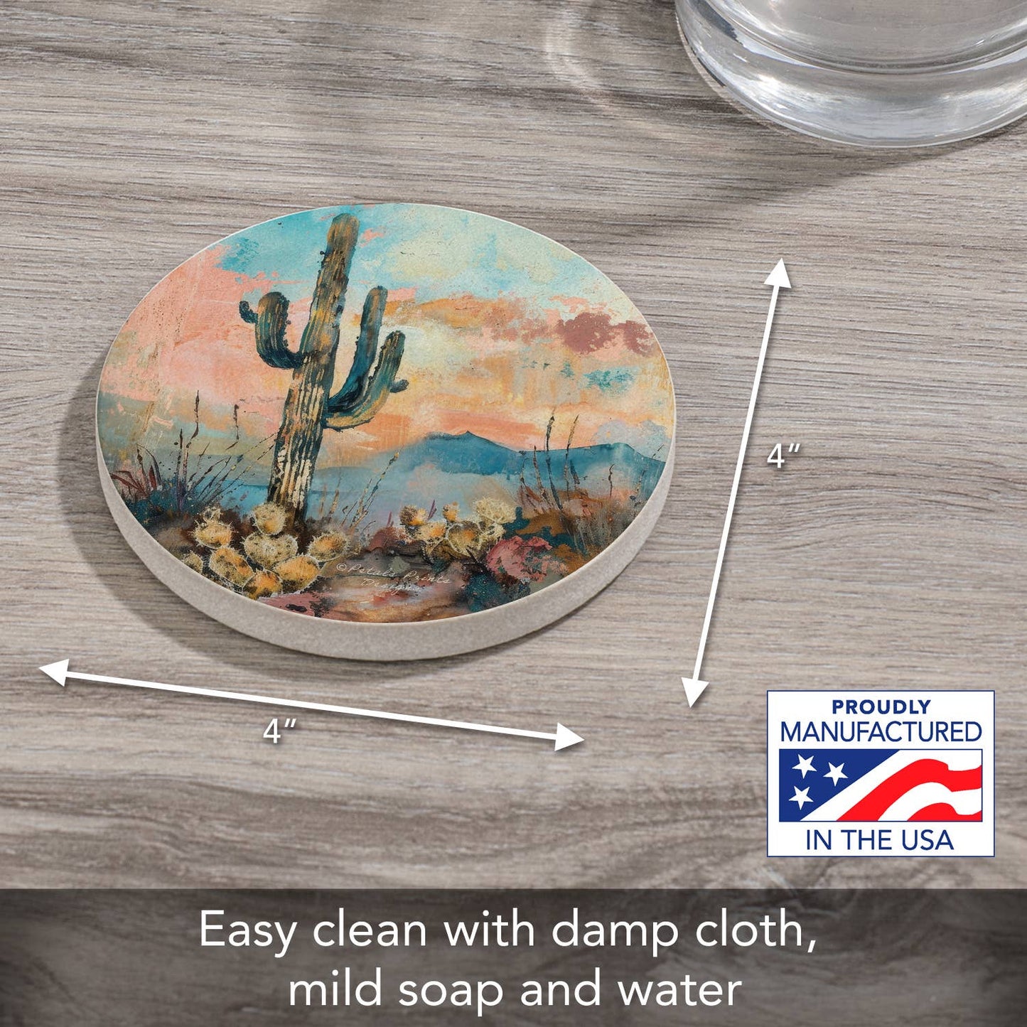 "Desert Dream" Single Sandstone Coaster