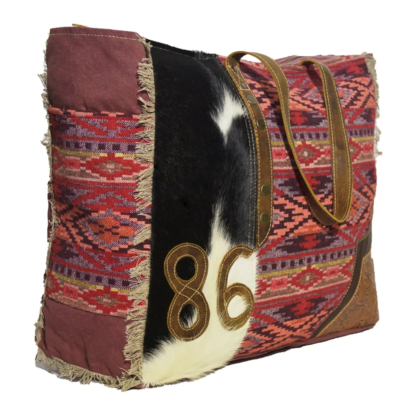 Cowhide and Tapestry 1986 Women's Stylesync Weekender Bag