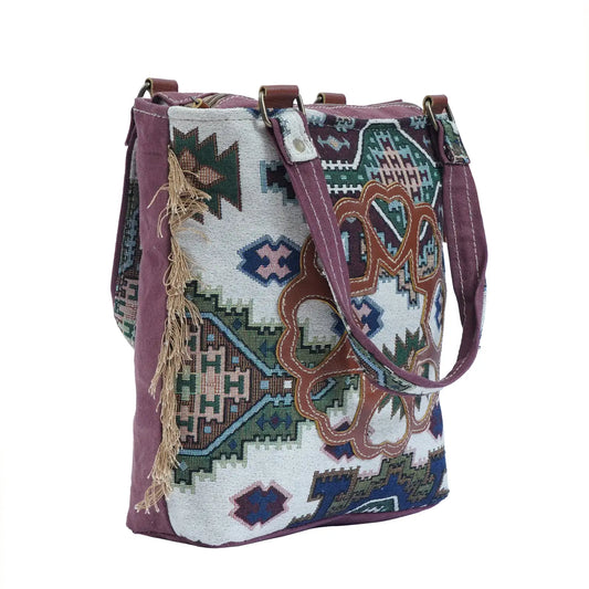 Aztec Canvas & Leather Women's Fanny Mini Tote