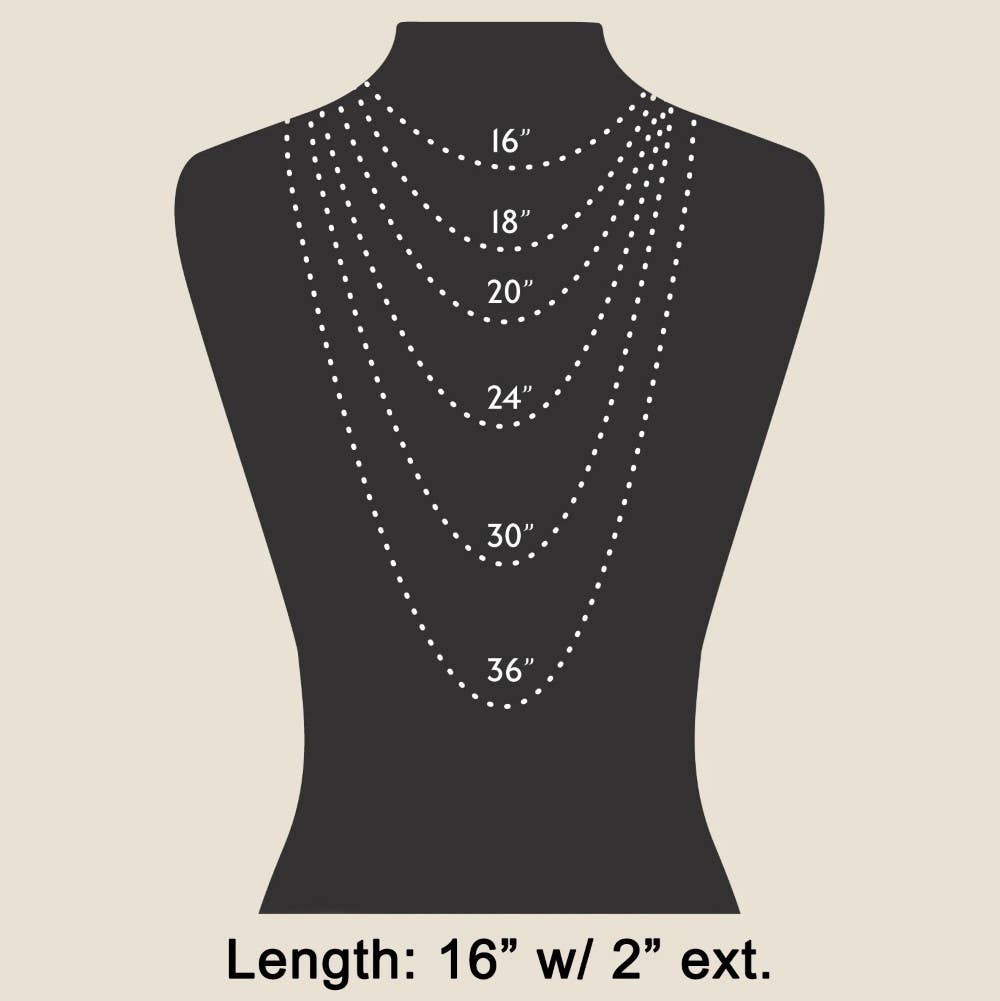 Cz Hexagonal Nuts Charm Necklace: G
