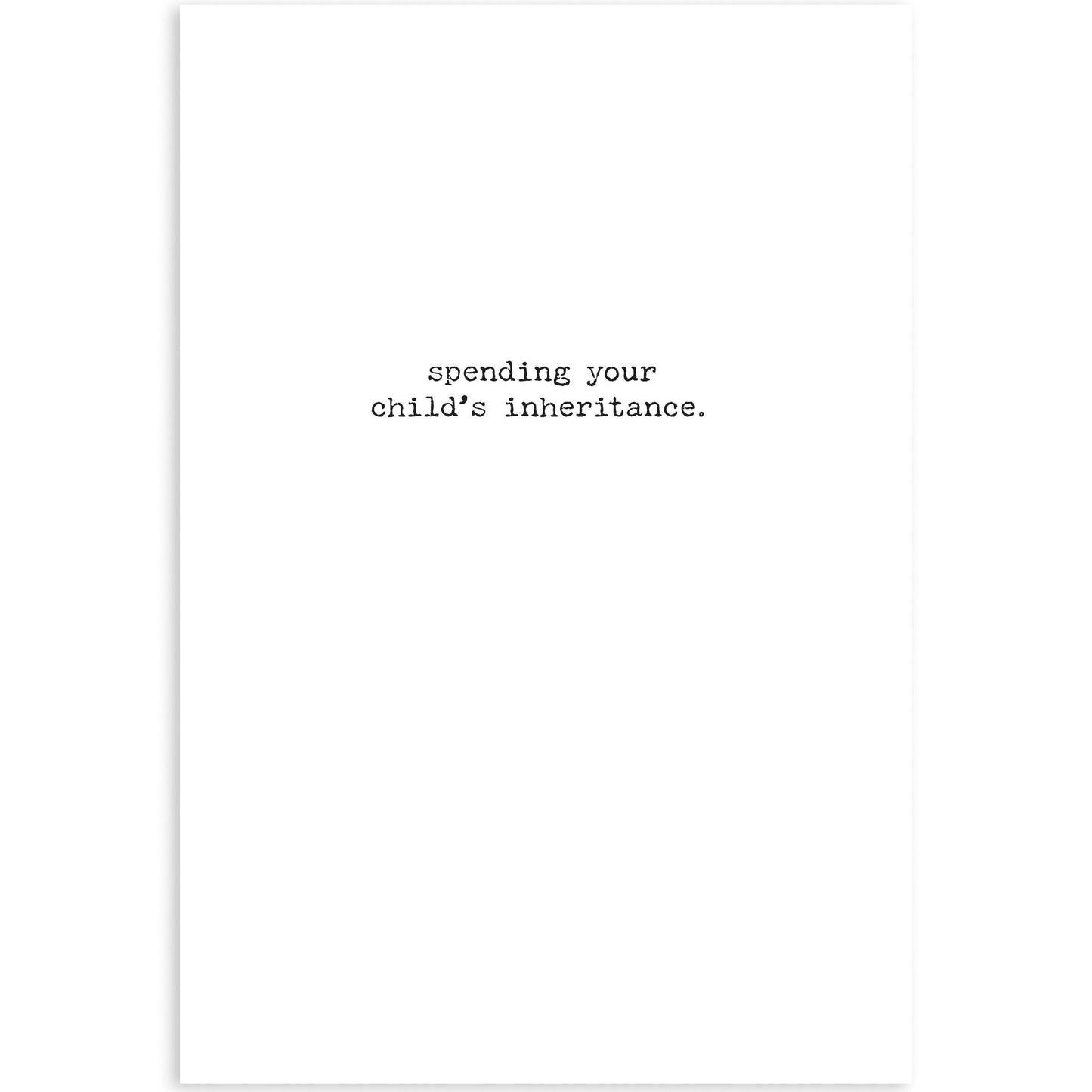 Inheritance Greeting Card