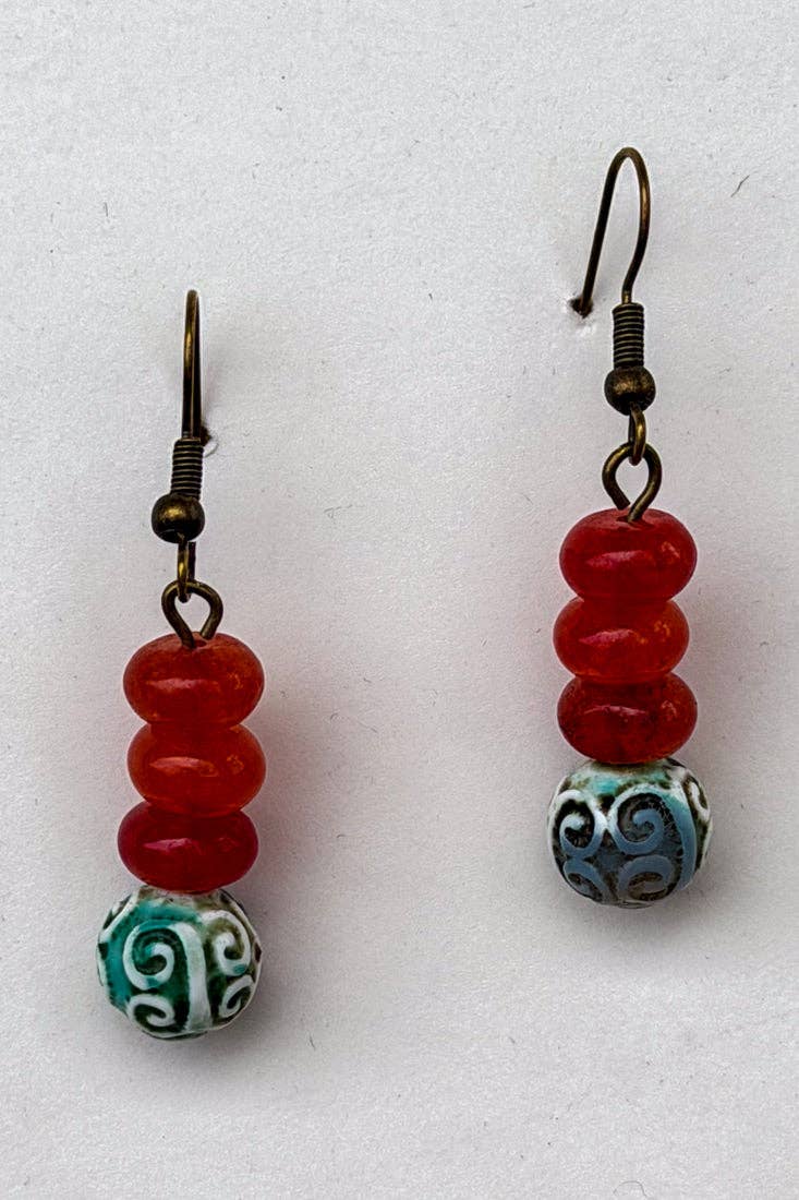 Georgia Earrings - Agate