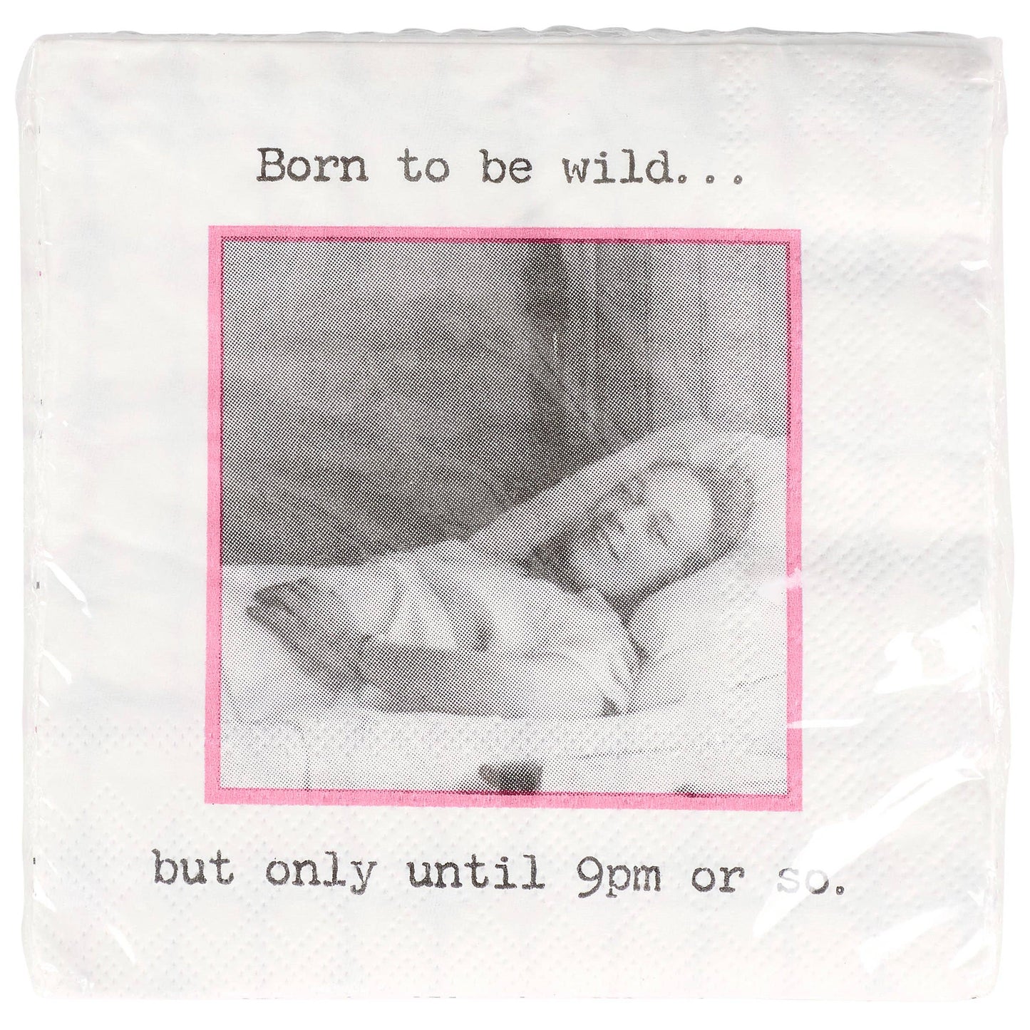 Born To Be Wild But Beverage Napkin