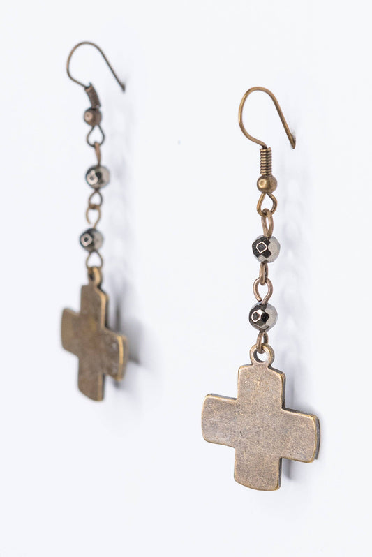 Joan Earrings in Bronze