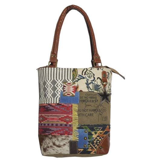 Multi patch Women's Kaf Tote Bag