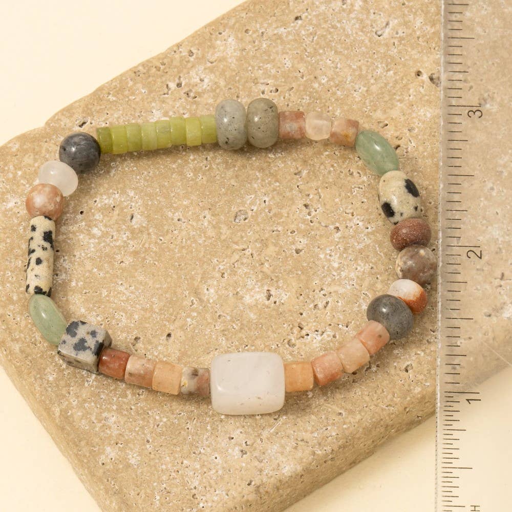 Mixed Beads Strech Bracelet: MU
