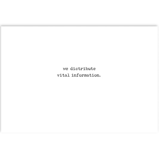 We Don't Gossip Greeting Card