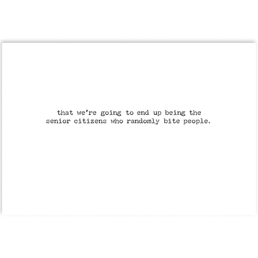 Senior Citizen Greeting Card