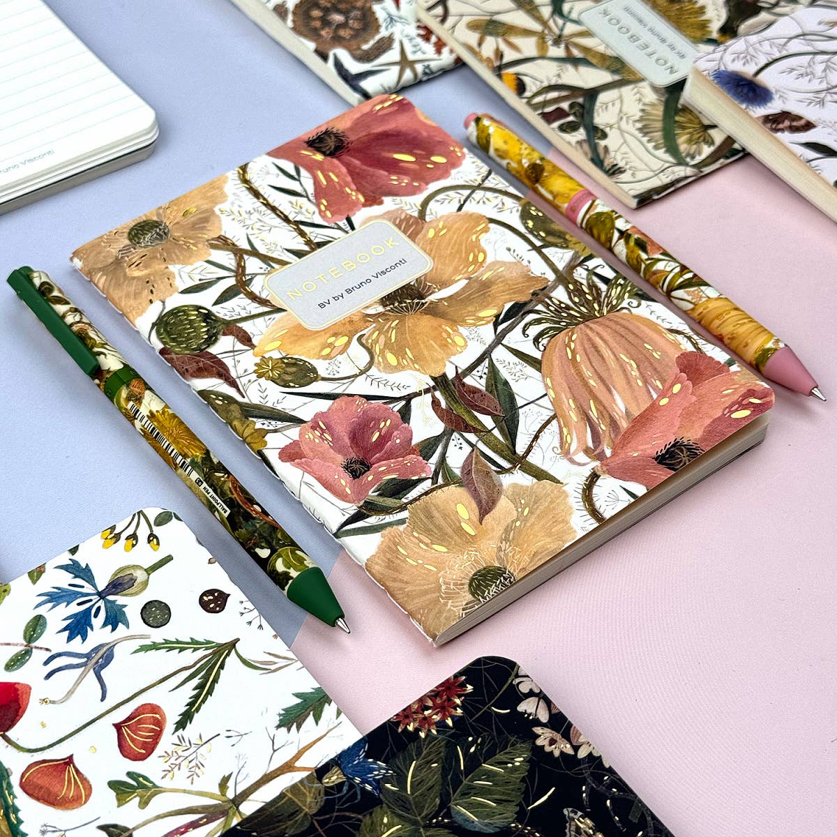 A6 Passport Notebook - Soft Petals
