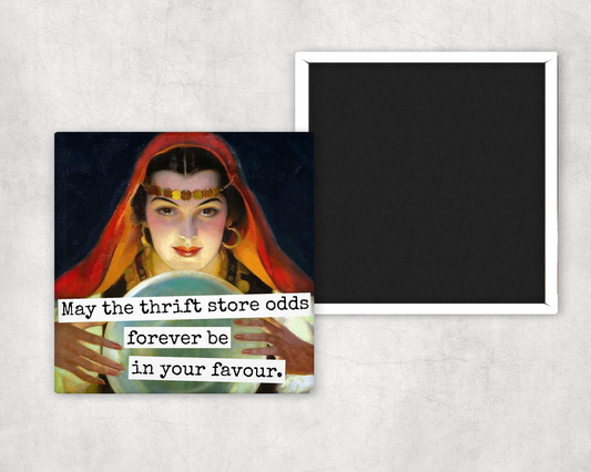 Funny Magnet. May The Thrift Store Odds Forever Be...