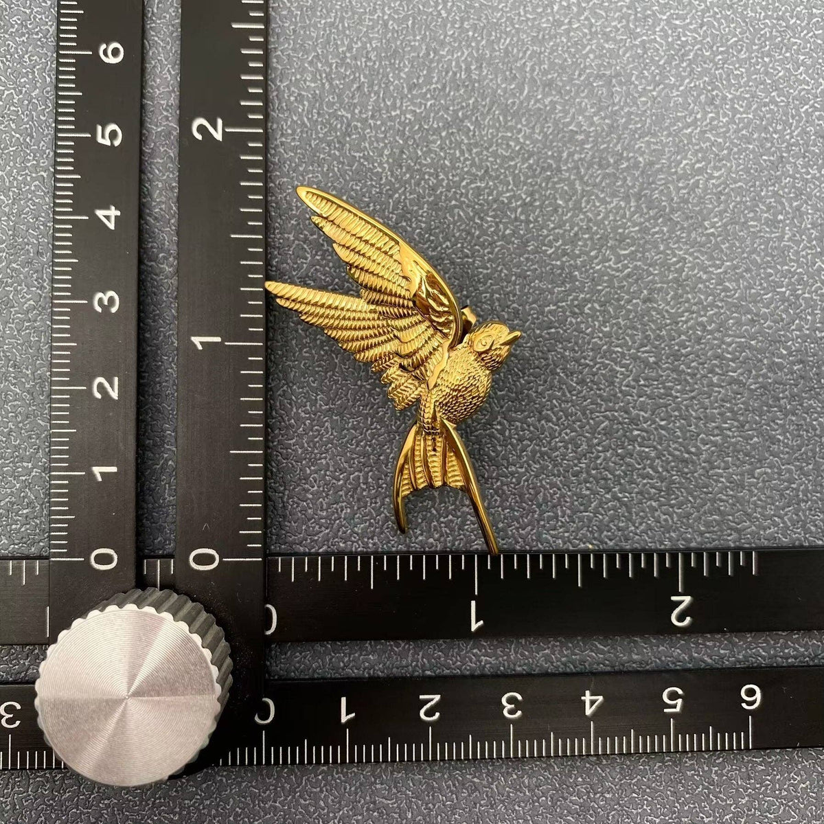 18K Gold Plated Stainless Steel Bird Stud Earrings - FGS