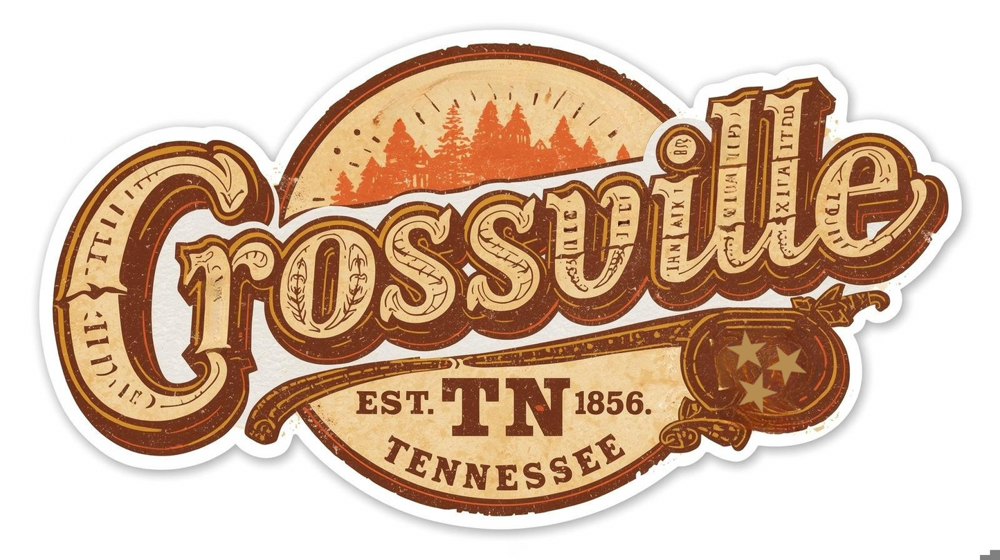 Mountains Crossville Sticker