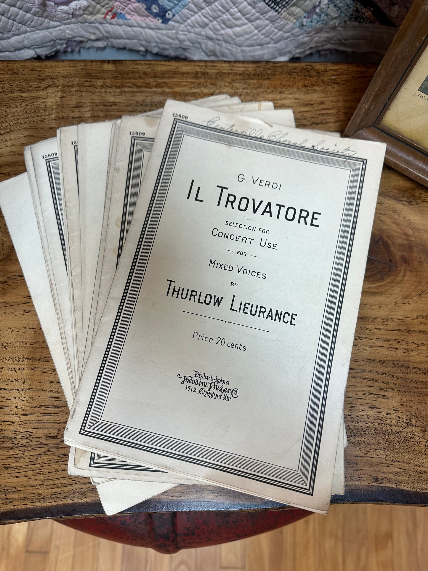 Il Trovatore concert sheet music bundle