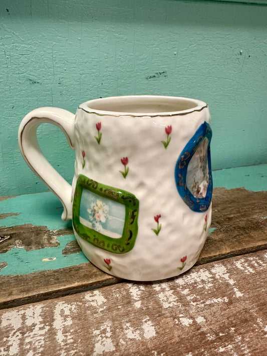 12 oz. Embossed Hand-Painted Mug, 4 Styles