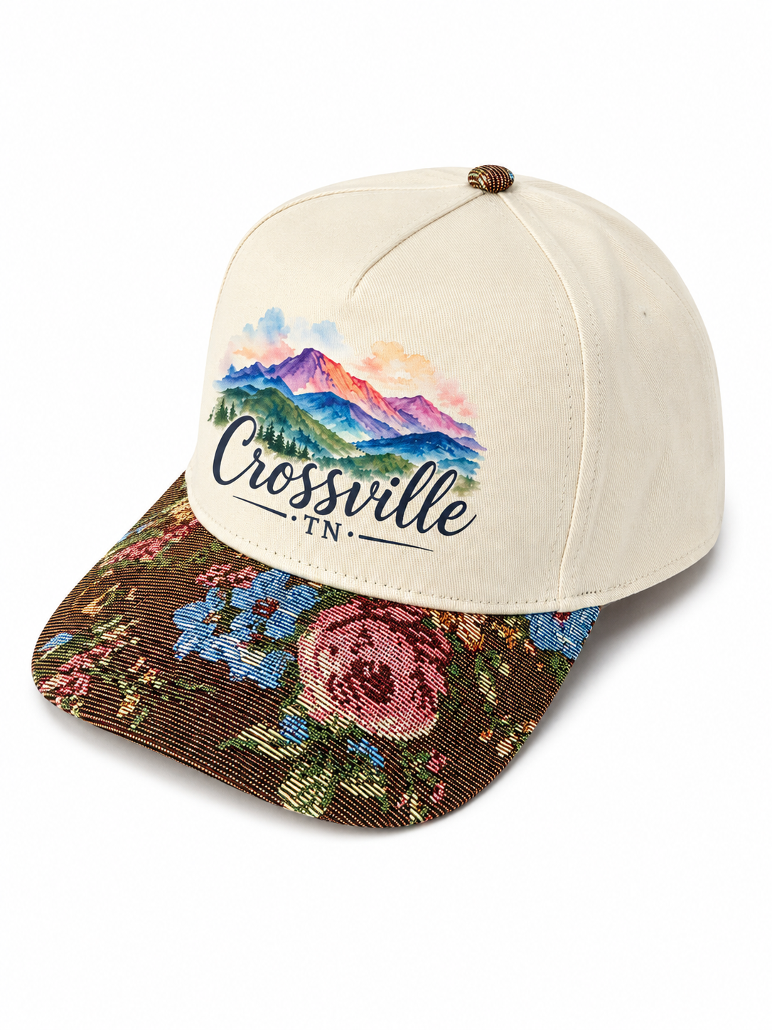 Custom Crossville Mountain Brown Tapastry Hat